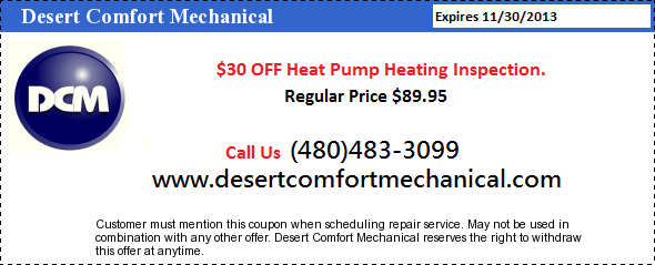 $30 Off Heat Pump Heating Inspection Coupon